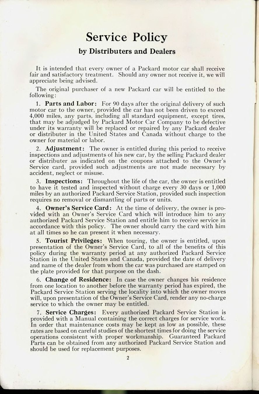 1941 Packard Owners Manual Page 51